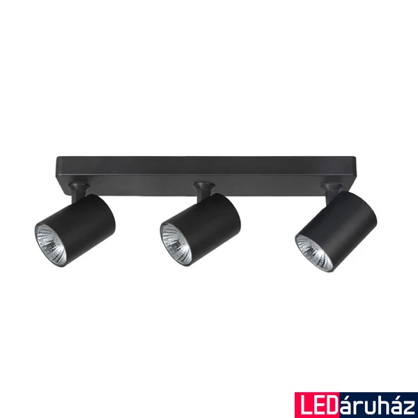 Azzardo Exo mennyezeti lámpa, fekete, GU10, 3x8W, AZ-3197