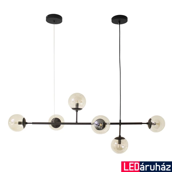Azzardo Helios függesztett lámpatest, fekete, E14, AZ-4698
