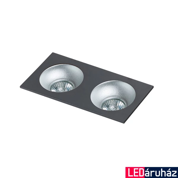 Azzardo Hugo beépíthető lámpa, fekete, GU10, 2x50W, AZ-1740