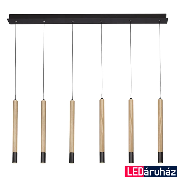 Azzardo Izolda többágú függeszték, barna, Beépített LED, 1x30W, 2550 lm, AZ-3340