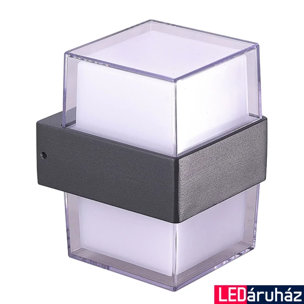 Azzardo Lars Square kültéri fali lámpa, fekete, Beépített LED, 1000 lm, AZ-4507