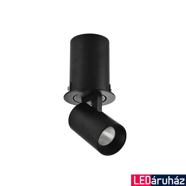 Azzardo Luna beépíthető lámpa, fekete, 3000K melegfehér, beépített LED, 7W, 595 lm, AZ-3397