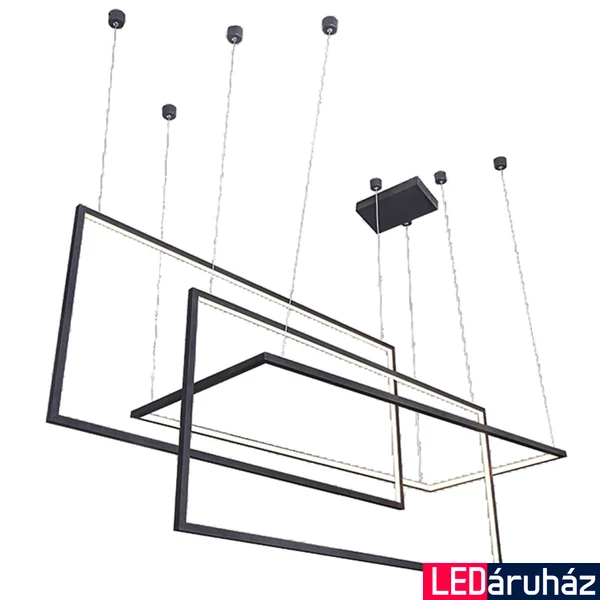 Azzardo Metric többágú függeszték, fekete, Beépített LED, 1x135W, 6880 lm, AZ-2914