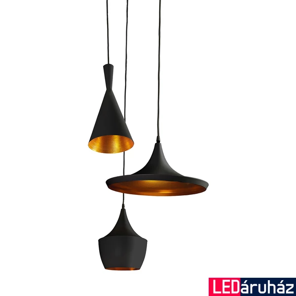 Azzardo Mix többágú függeszték, fekete, E27, 3x42W, AZ-1338