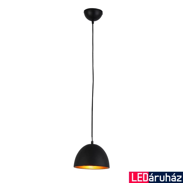 Azzardo Modena 1 ágú függeszték, fekete, E27, 1x42W, AZ-1393