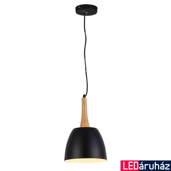 Azzardo Prato 1 ágú függeszték, fekete, E27, 1x42W, AZ-1332