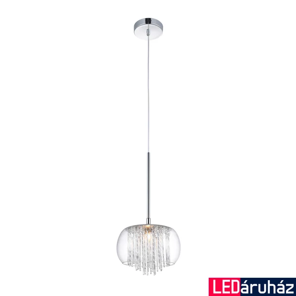 Azzardo Rego 1 ágú függeszték, átlátszó, G9, 1x6W, AZ-3081