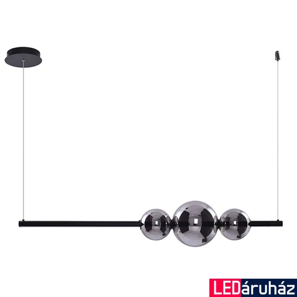 Azzardo Sandra 1 ágú függeszték, fekete, Beépített LED, 1x48W, 4800 lm, AZ-3352
