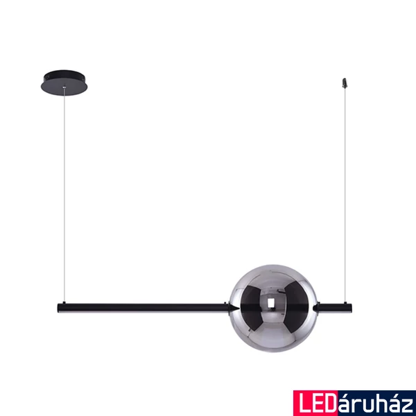 Azzardo Sandra 1 ágú függeszték, fekete, Beépített LED, 3600 lm, AZ-3351