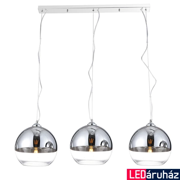Azzardo Silver Ball függesztett lámpatest, króm, E27, AZ-4751