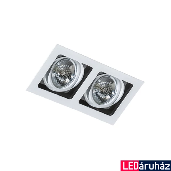 Azzardo Sisto beépíthető lámpa, fehér, GU10, 2x50W, AZ-1447