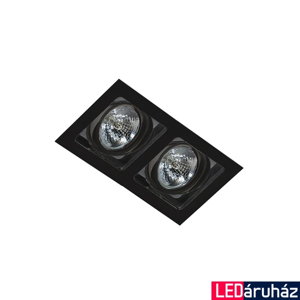 Azzardo Sisto beépíthető lámpa, fekete, GU10, 2x50W, AZ-2809