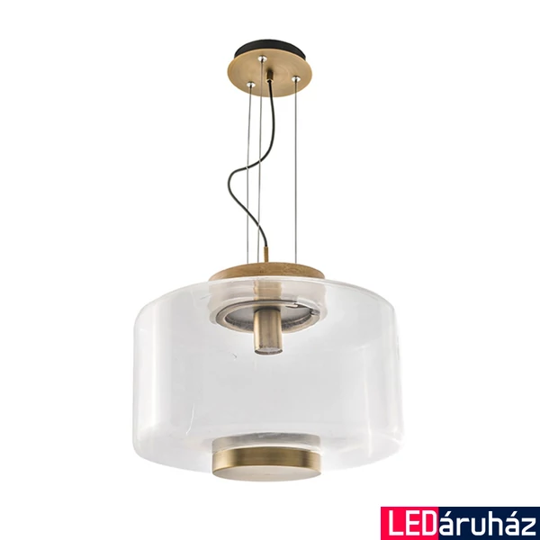 Azzardo Sorel 1 ágú függeszték, átlátszó, E27, 1x28W, AZ-3343