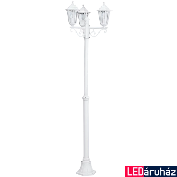 Eglo 22996 Laterna 5 kültéri állólámpa, fehér, E27 foglalattal, max. 3x60W, IP44