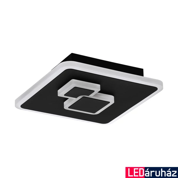 Eglo 30658 Cadegal mennyezeti lámpa, fekete, 1200 lm, 4000K természetes fehér, beépített LED, 8W, IP20