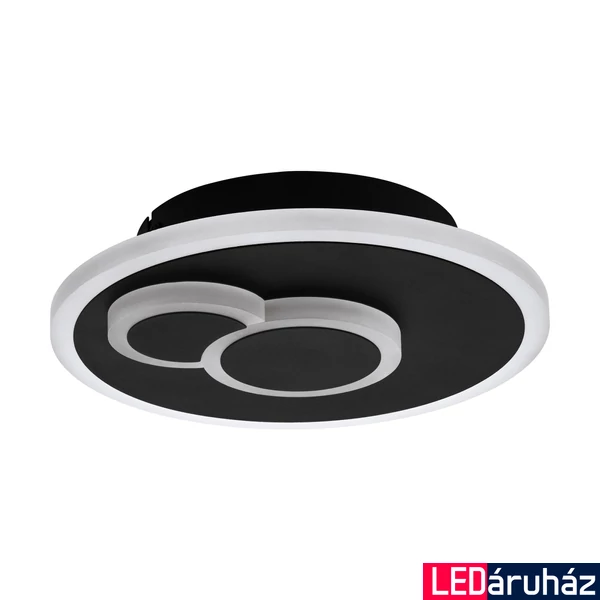 Eglo 30659 Cadegal mennyezeti lámpa, fekete, 1200 lm, 4000K természetes fehér, beépített LED, 8W, IP20