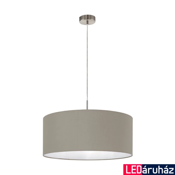 Eglo 31576 Pasteri 1 ágú függeszték, szürke, E27 foglalattal, max. 1x60W, IP20