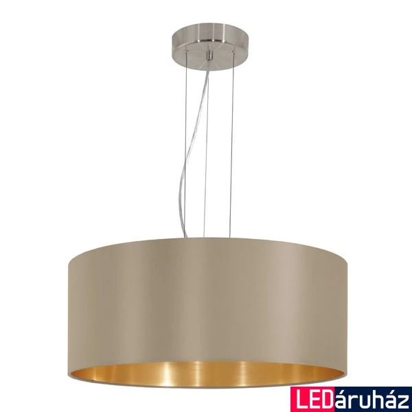 Eglo 31607 Maserlo 1 ágú függeszték, szürke, E27 foglalattal, max. 3x60W, IP20