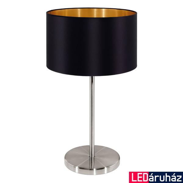 Eglo 31627 Maserlo asztali lámpa, fekete, E27 foglalattal, max. 1x60W, IP20