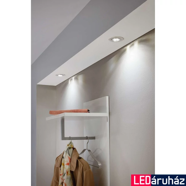 Eglo 31689 Tedo beépíthető lámpa, 3db/csomag, süllyesztett, 80 mm, nikkel, GU10 foglalattal, max. 3x5W, IP20