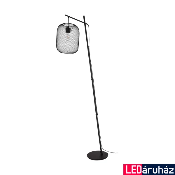 Eglo 32468 Wrington állólámpa, rácsos burával, fekete, E27 foglalattal, max. 1x60W, IP20