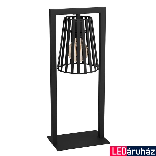 Eglo 390005 Bogota asztali lámpa, fémszálas burával, zsinórkapcsolóval, fekete, E27 foglalattal, max. 1x40W, IP20