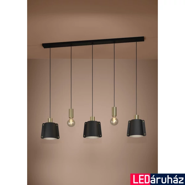 Eglo 390115 Majagua függeszték, fekete, E27 foglalattal, max. 5x40W, IP20