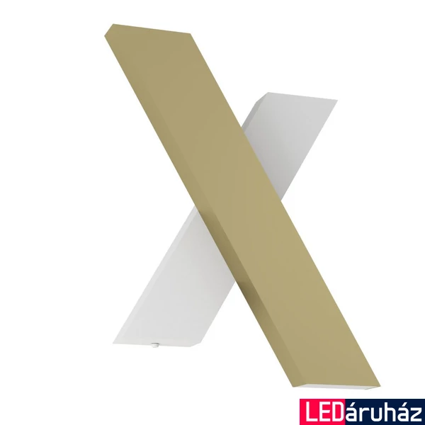 Eglo 390228 Brezzara fali lámpa, arany, 960 lm, 3000K melegfehér, LED foglalattal, max. 2x5W, IP20