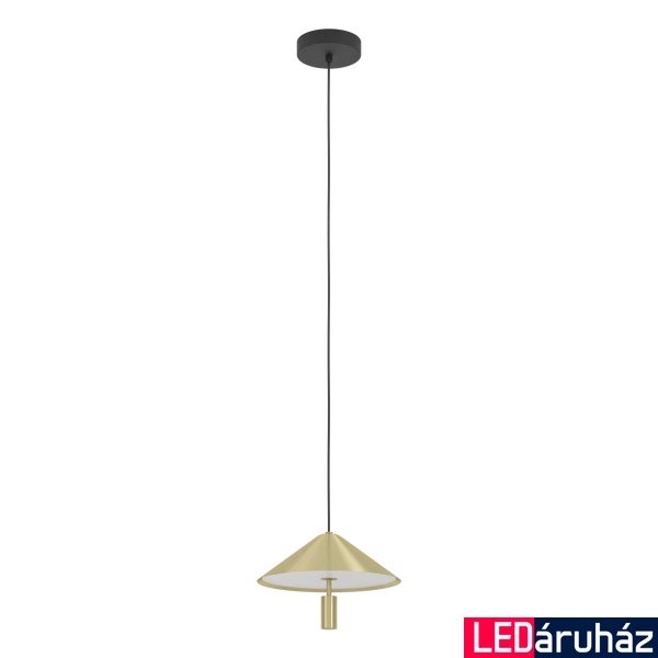 Eglo 390271 Paraguay függeszték, sárga réz, 1360 lm, 3000K melegfehér, beépített LED, 1x12W, IP20