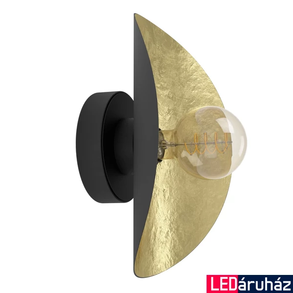 Eglo 390394 Saceda fali lámpa, fekete, E27 foglalattal, max. 1x40W, IP20