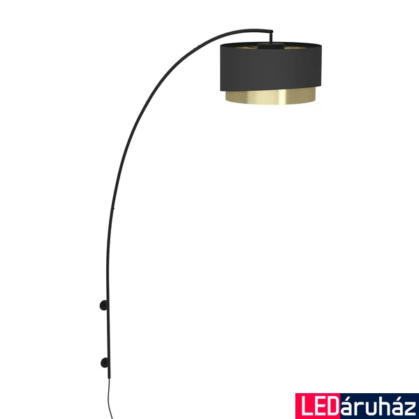 Eglo 390406 Manderline fali lámpa, fekete, E27 foglalattal, max. 1x40W, IP20