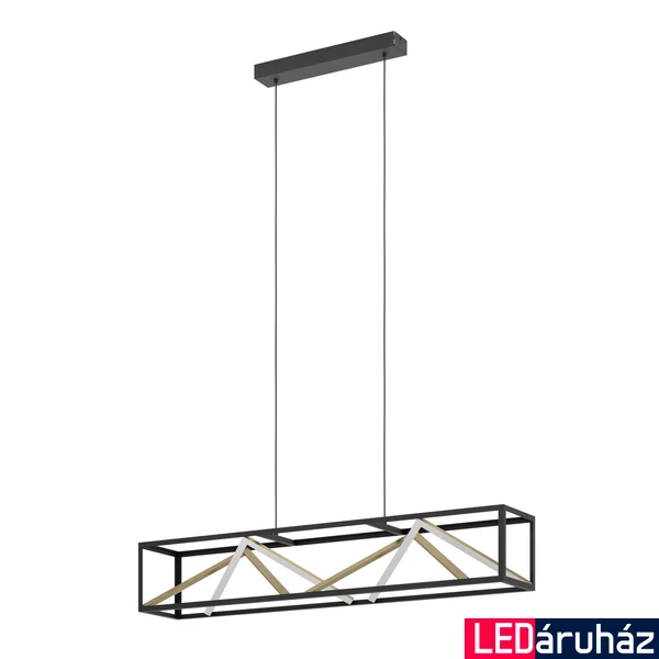 Eglo 390417 Penela függeszték, fekete, 4700 lm, 2700K-6500K szabályozható, beépített LED, 46W, IP20