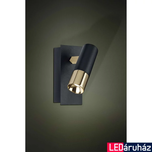 Eglo 39144 Tomares spotlámpa, fekete, 480 lm, 3000K melegfehér, beépített LED, 1x5W, IP20