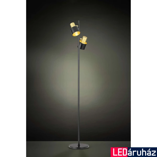 Eglo 39388 Fiumara állólámpa, fekete, E27 foglalattal, max. 2x60W, IP20