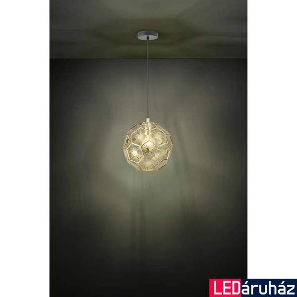 Eglo 39754 Skoura 1 ágú függeszték, 30cm , réz, E27 foglalattal, max. 1x60W, IP20