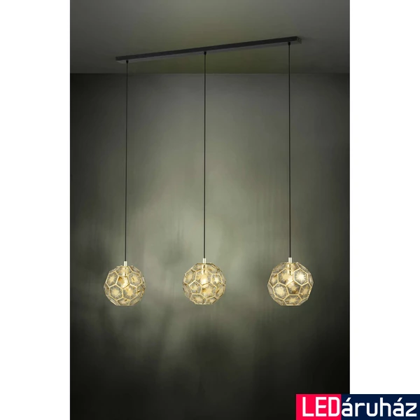 Eglo 39757 Skoura több ágú függeszték, 3db lámpafejjel, réz, E27 foglalattal, max. 3x60W, IP20