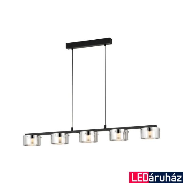 Eglo 39875 Copillos több ágú függeszték, füst, 3750 lm, 3000K melegfehér, beépített LED, 5x5,4W, IP20