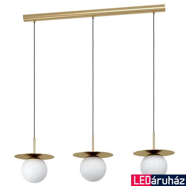 Eglo 39953 Arenales több ágú függeszték, 3db lámpafejjel, lemezdísszel, réz, E27 foglalattal, max. 3x40W, IP20
