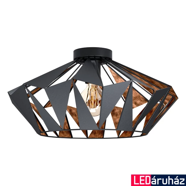 Eglo 43399 Carlton 6 mennyezeti lámpa, fekete, E27 foglalattal, max. 1x60W, IP20