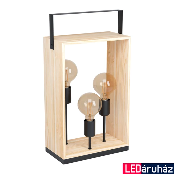 Eglo 43416 Famborough asztali lámpa, fa, E27 foglalattal, max. 3x40W, IP20