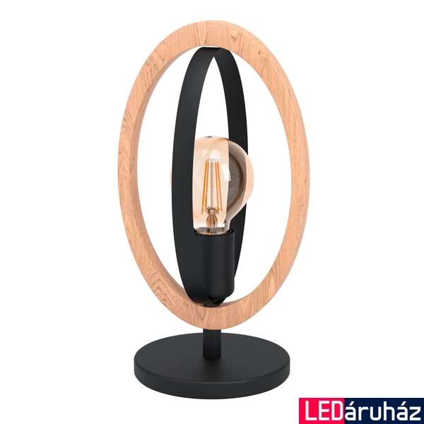 Eglo 43464 Basildon asztali lámpa, fa, E27 foglalattal, max. 1x40W, IP20