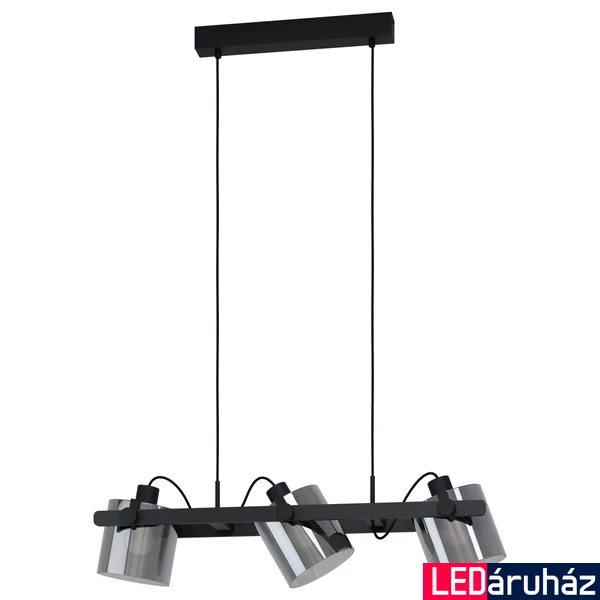 Eglo 43606 Hornwood 2 több ágú függeszték, füst, E27 foglalattal, max. 3x40W, IP20