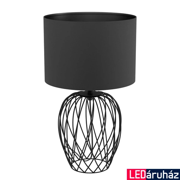 Eglo 43653 Nimlet asztali lámpa, rácsos lámpatalp, fekete, E27 foglalattal, max. 1x40W, IP20