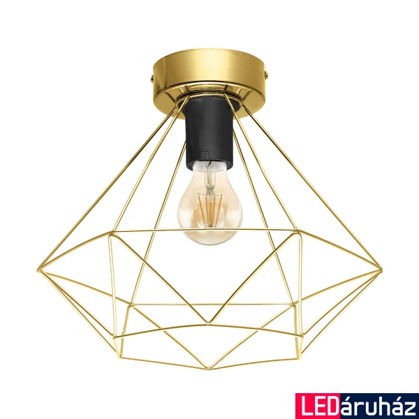 Eglo 43678 Tarbes mennyezeti lámpa, rácsos burával, réz, E27 foglalattal, max. 1x60W, IP20