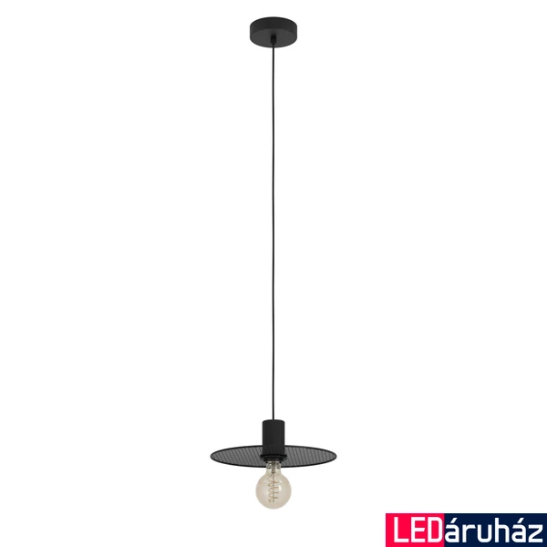 Eglo 43731 Ikeston 1 ágú függeszték, rácsos, fekete, E27 foglalattal, max. 1x40W, IP20
