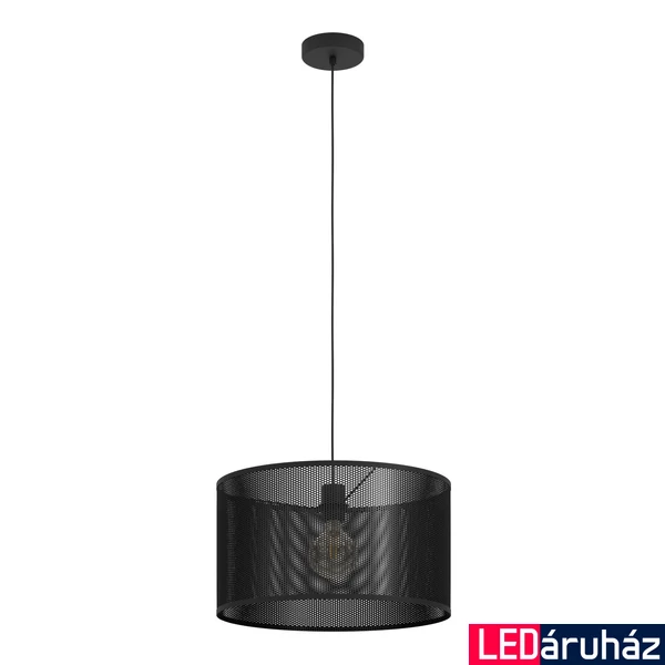Eglo 43795 Manby 1 ágú függeszték, rácsos, fekete, E27 foglalattal, max. 1x40W, IP20
