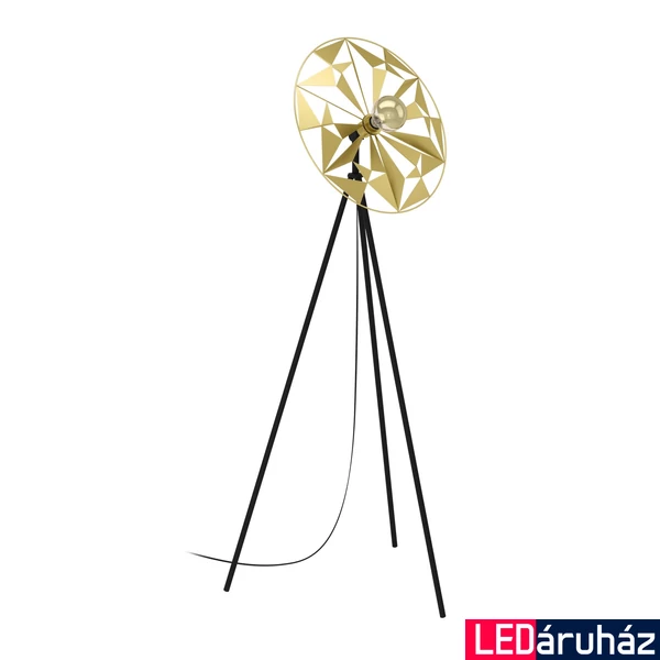 Eglo 43809 Castanuelo állólámpa, áttört mintával, arany, E27 foglalattal, max. 1x40W, IP20