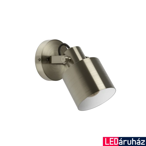 Eglo 43817 Southery fali/mennyezeti lámpa, 1db spotfejjel, csiszolt felülettel, arany, E27 foglalattal, max. 1x40W, IP20