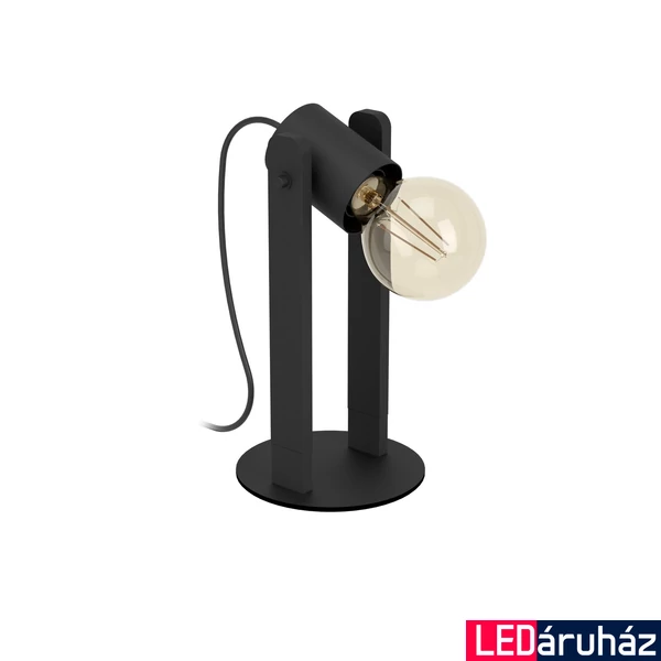 Eglo 43849 Plimsoll asztali lámpa, fekete, E27 foglalattal, max. 1x15W, IP20