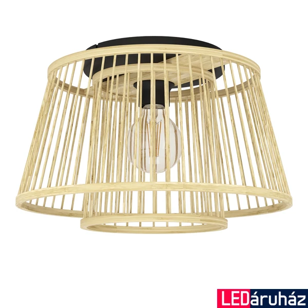Eglo 43851 Hykeham mennyezeti lámpa, bambusz, barna, E27 foglalattal, max. 1x40W, IP20